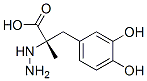(2S)-3-(3,4-dihydroxyphenyl)-2-hydrazinyl-2-methyl-propanoic acid molecular structure