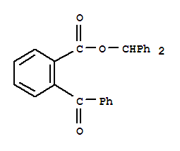 diphenylmethyl 2-benzoylbenzoate molecular structure