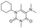 1-Cyclohexyl-3,6-dimethyl-5-(dimethylamino)uracil molecular structure