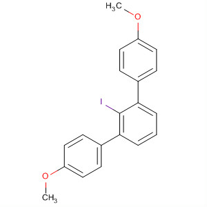 1,1':3',1''-Terphenyl, 2'-iodo-4,4''-dimethoxy- molecular structure