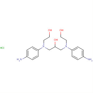 2-Propanol, 1,3-bis[(4-aminophenyl)(2-hydroxyethyl)amino]-,monohydrochloride molecular structure