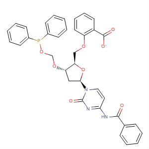 Cytidine, N-benzoyl-2'-deoxy-3'-O-[[(diphenylphosphinyl)oxy]methyl]-,5'-benzoate molecular structure