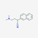 α-[2-(Dimethylamino)ethyl]-2-naphthaleneacetonitrile molecular structure