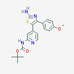 5-(2-BOC-AMINO-4-PYRIDYL)-4-(4-METHOXYPHENYL)-1,3-THIAZOL-2-YL]AMINE