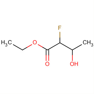 Butanoic acid, 2-fluoro-3-hydroxy-, ethyl ester molecular structure
