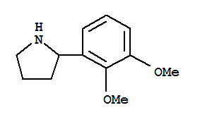 Pyrrolidine, 2-(2,3-dimethoxyphenyl)- molecular structure
