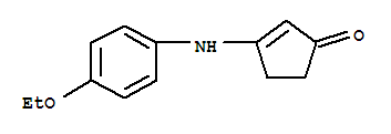 2-Cyclopenten-1-one,3-[(4-ethoxyphenyl)amino]- molecular structure