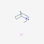 (3r)-3-ethyl-3-methyl-3-azoniabicyclo[2.2.1]heptane;iodide molecular structure
