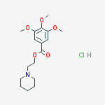 2-piperidin-1-ylethyl 3,4,5-trimethoxybenzoate;hydrochloride