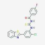 N-[[5-(1,3-benzothiazol-2-yl)-2-chlorophenyl]carbamothioyl]-4-fluorobenzamide molecular structure