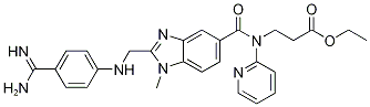 ethyl 3-[[2-[(4-carbamimidoylanilino)methyl]-1-methylbenzimidazole-5-carbonyl]-pyridin-2-ylamino]propanoate