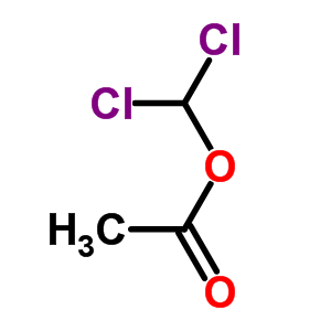dichloromethyl acetate molecular structure