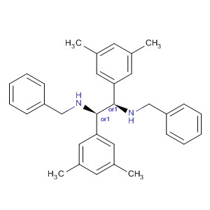 1,2-Ethanediamine,1,2-bis(3,5-dimethylphenyl)-N,N'-bis(phenylmethyl)-, (1R,2R)-rel- molecular structure