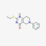 2-(ethylsulfanyl)-6-phenyl-5,6,7,8-tetrahydropyrido[4,3-d]pyrimidin-4(1H)-one molecular structure