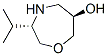1,4-OXAZEPIN-6-OL,HEXAHYDRO-3-(ISOPROPYL)-,(3S,6R)- molecular structure