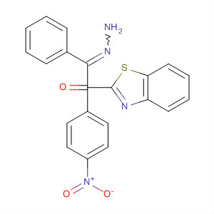 Ethanone, 2-(2-benzothiazolyl)-1-phenyl-, (4-nitrophenyl)hydrazone molecular structure