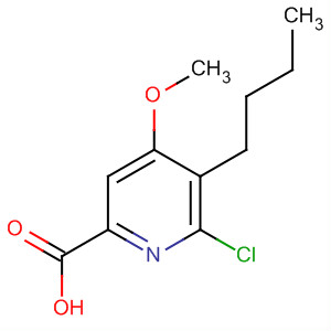 2-Pyridinecarboxylic acid, 5-butyl-6-chloro-4-methoxy- molecular structure