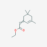 Acetic acid, (3,5,5-trimethyl-2-cyclohexen-1-ylidene)-, ethyl ester molecular structure