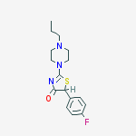 5-(4-fluorophenyl)-2-(4-propylpiperazin-1-yl)-1,3-thiazol-4(5H)-one molecular structure