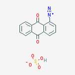 9,10-dioxoanthracene-1-diazonium; hydrogen sulfate