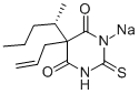 S(-)-Thioamylal sodium molecular structure