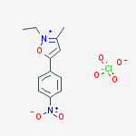 Isoxazolium, 2-ethyl-3-methyl-5-(4-nitrophenyl)-, perchlorate