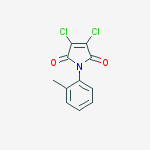 1H-Pyrrole-2,5-dione, 3,4-dichloro-1-(2-methylphenyl)- molecular structure