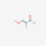 2-Propenoyl chloride, 3-methoxy-2-methyl- molecular structure