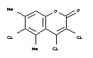 3,4,6-trichloro-5,7-dimethyl-2H-chromen-2-one molecular structure