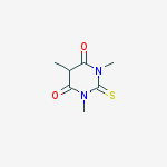4,6(1H,5H)-Pyrimidinedione, dihydro-1,3,5-trimethyl-2-thioxo- molecular structure