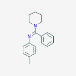 Piperidine, 1-[[(4-methylphenyl)imino]phenylmethyl]-