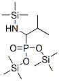 [2-Methyl-1-[(trimethylsilyl)amino]propyl]phosphonic acid bis(trimethylsilyl) ester molecular structure