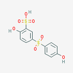 2-hydroxy-5-[(4-hydroxyphenyl)sulfonyl]benzenesulfonic Acid molecular structure