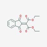 diethyl (1,3-dioxo-1,3-dihydro-2H-inden-2-ylidene)propanedioate molecular structure
