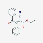 2-Butenoic acid, 2-cyano-4-oxo-3,4-diphenyl-, ethyl ester molecular structure