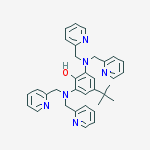 Phenol, 2,6-bis[bis(2-pyridinylmethyl)amino]-4-(1,1-dimethylethyl)- molecular structure
