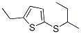 2-Ethyl-5-[(1-methylpropyl)thio]thiophene molecular structure