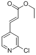 3-(2-CHLORO-PYRIDIN-4-YL)-ACRYLIC ACID ETHYL ESTER molecular structure