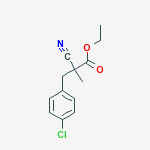 ethyl 3-(4-chlorophenyl)-2-cyano-2-methylpropanoate