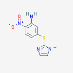 Benzenamine, 5-[(1-methyl-1H-imidazol-2-yl)thio]-2-nitro-
