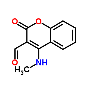 4-(methylamino)-2-oxo-2H-chromene-3-carbaldehyde molecular structure
