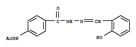 N-[4-({2-[(6-oxocyclohexa-2,4-dien-1-ylidene)methyl]hydrazino}carbonyl)phenyl]acetamide molecular structure
