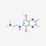 N'-(5,8-dimethoxy-2,3-dimethylquinoxalin-6-yl)-N,N-dimethylethane-1,2-diamine molecular structure