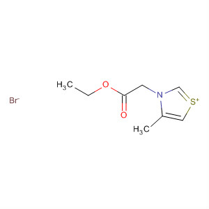 Thiazolium, 3-(2-ethoxy-2-oxoethyl)-4-methyl-, bromide molecular structure