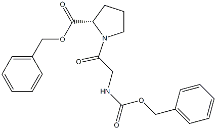 benzyl N-[(benzyloxy)carbonyl]glycylprolinate molecular structure