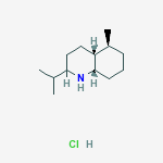 (4aR,5S,8aS)-5-methyl-2-(1-methylethyl)decahydroquinoline hydrochloride molecular structure