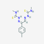 (2Z)-N-methyl-2-[(2E)-2-[2-(methylcarbamothioyl)hydrazinylidene]-1-(4-methylphenyl)ethylidene]hydrazinecarbothioamide molecular structure