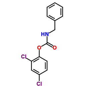 2,4-dichlorophenyl benzylcarbamate molecular structure