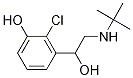 Benzenemethanol,2-chloro-a-[[(1,1-dimethylethyl)amino]methyl]-3-hydroxy- molecular structure