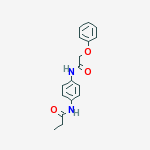 N-{4-[(phenoxyacetyl)amino]phenyl}propanamide molecular structure